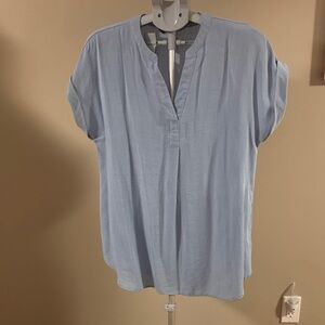 Rachel Light Blue Women's Top Size Large